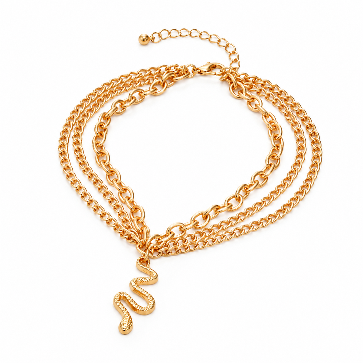Snake Pendant Unique Anklet