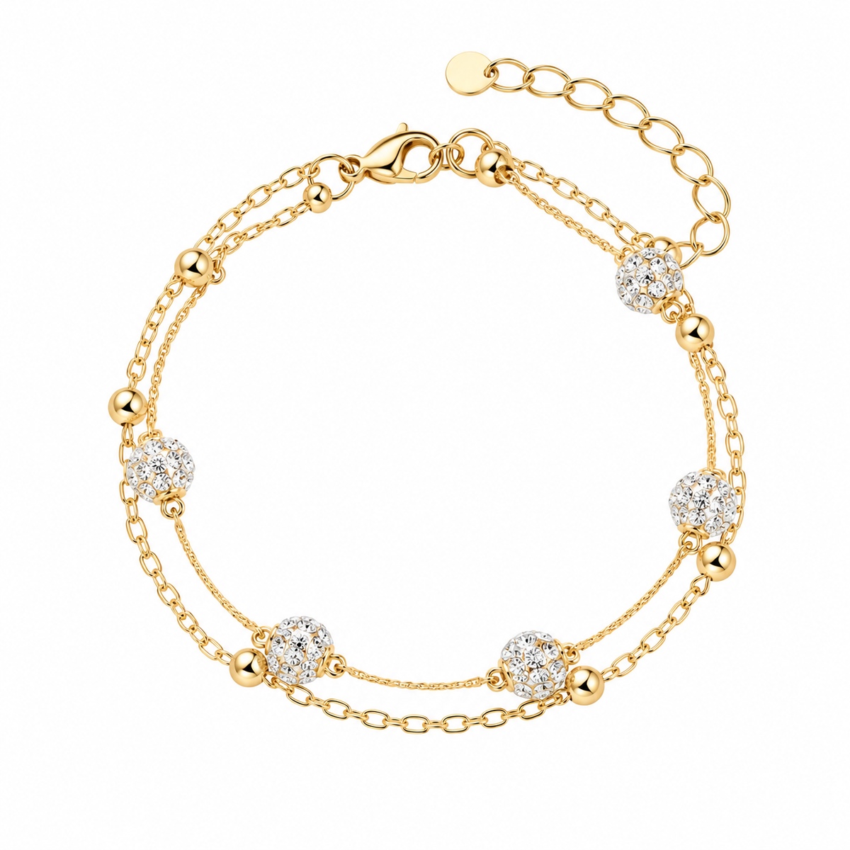 Shambhala Crystal Ball Anklet