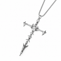 Skeleton Cross Pendant Necklace