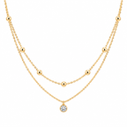 Beaded Double Layer Anklet