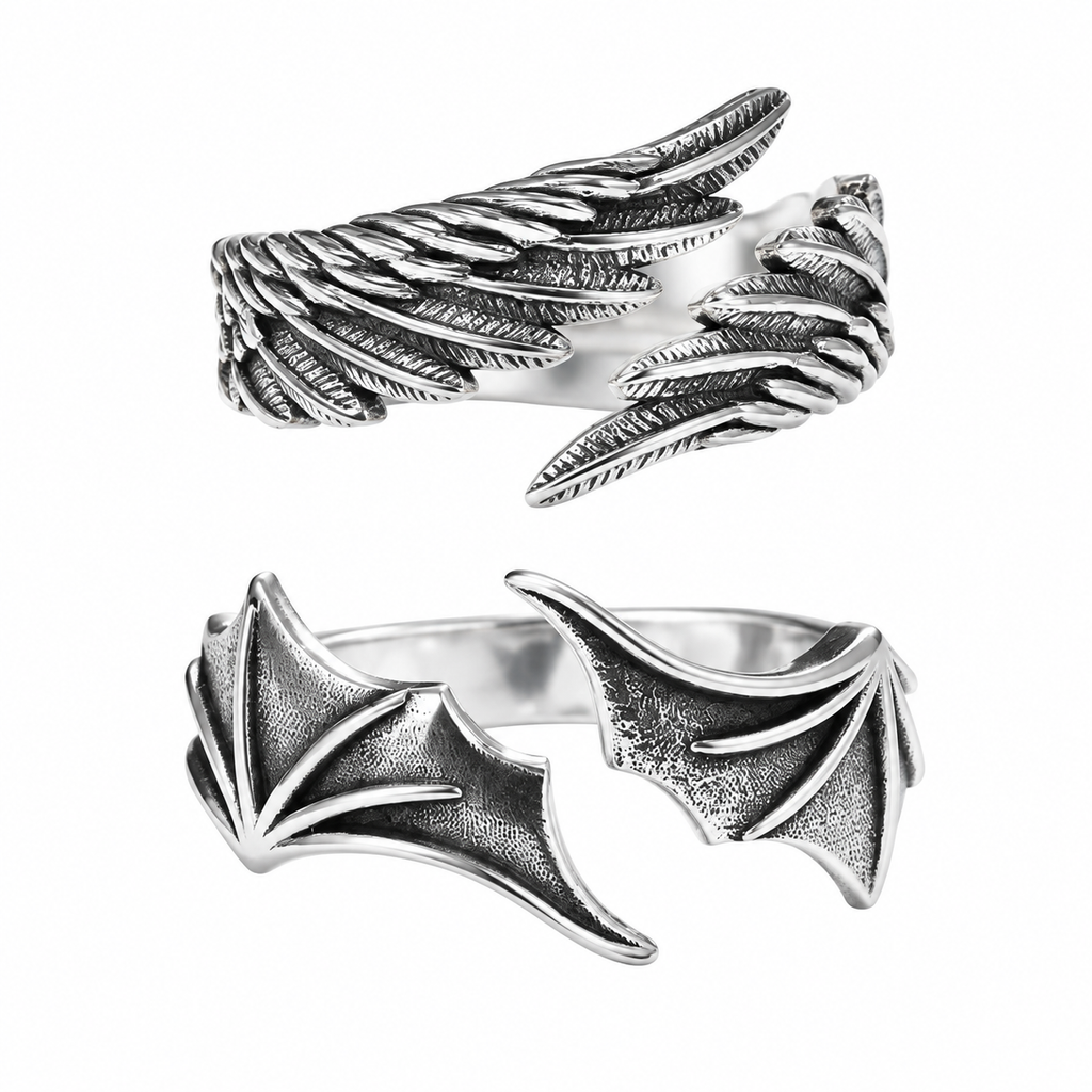 Angel & Demon Wing Ring