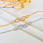 Double Figure‑8 Design Anklet