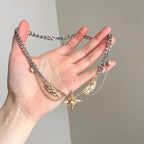 Double-Layer Star Wing Necklace