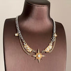 Double-Layer Star Wing Necklace