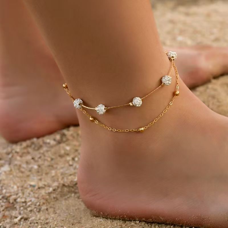 Shambhala Crystal Ball Anklet