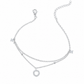 Double-Layer Stacked Anklet