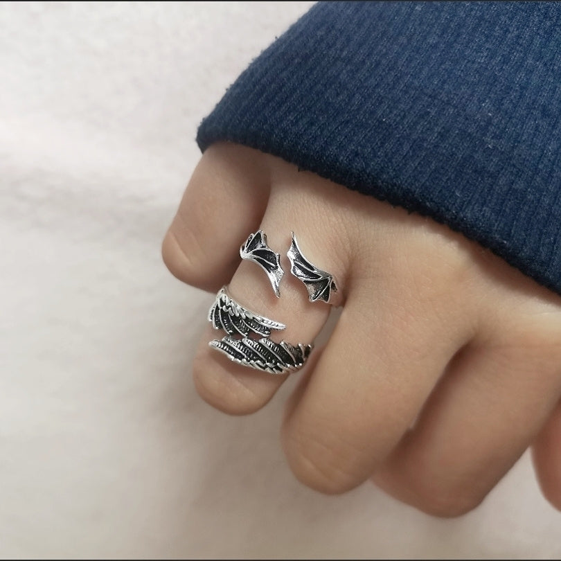 Angel & Demon Wing Ring