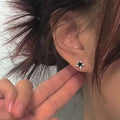 Star-Shaped Sparkling Stud Earrings