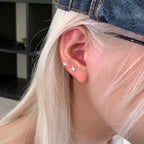 Zircon Star Stud Earrings