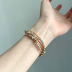 Vintage Gold Pearl Bangle