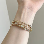 Vintage Gold Pearl Bangle