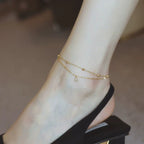 Beaded Double Layer Anklet