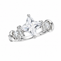 Vintage Sparkling Starburst Telephone‑Wire Ring
