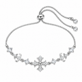 Sparkling Crystal Iris Cross Bracelet
