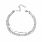 Beaded Chain Sparkle Rhinestone Anklet