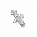 Vintage Cross Iris Zircon Ring