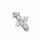 Vintage Cross Iris Zircon Ring