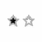 Star-Shaped Sparkling Stud Earrings