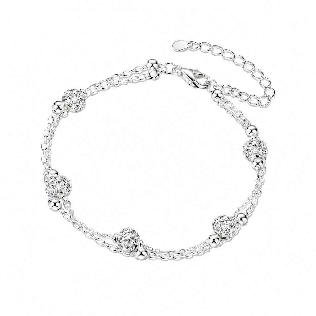 Shambhala Crystal Ball Anklet