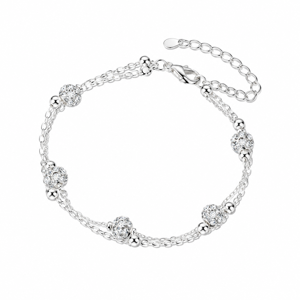 Shambhala Crystal Ball Anklet