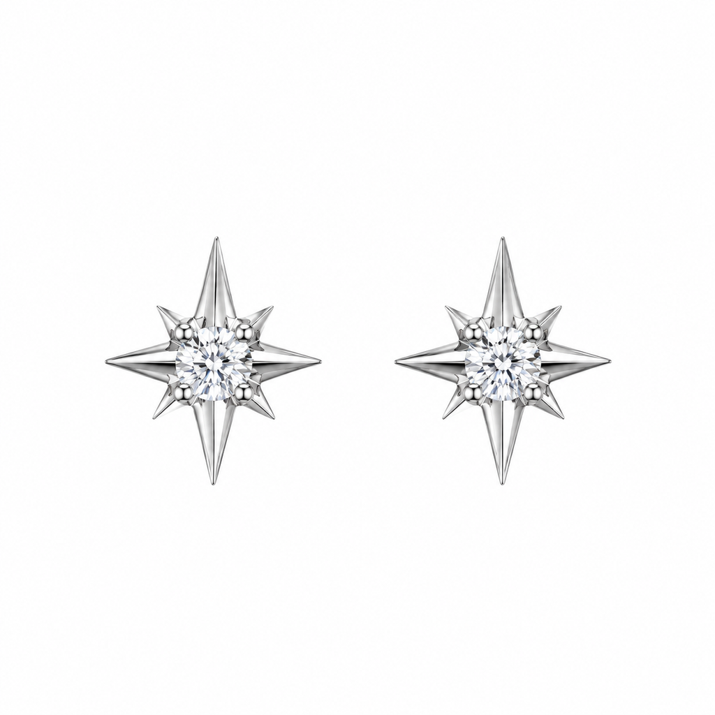 Octagram Stud Earrings