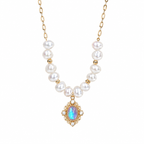 White Moonlight Pearl Necklace