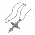 Vintage Gothic Nail-Cross Skull Pendant Necklace
